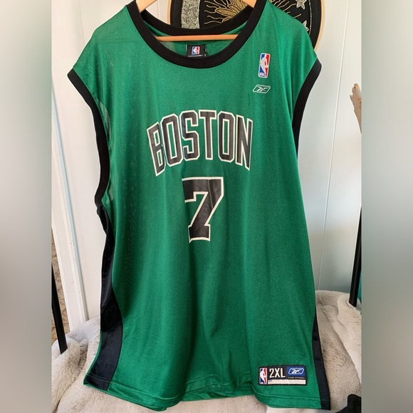 Vintage Boston Celtics Al Jefferson Reebok Basketball Jersey NBA 7 Authentics - Picture 2 of 10
